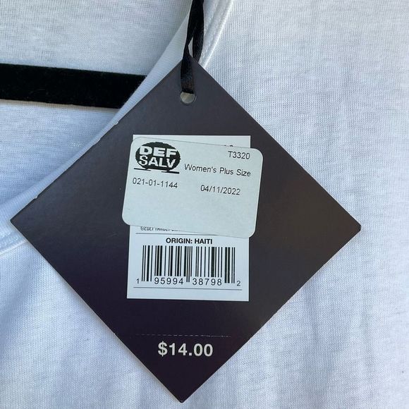 Ava & Viv NWT White Long Sleeve Blouse Shirt Size 4X - Picture 4 of 6